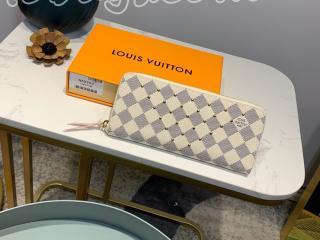 N60252 ルイヴィトン ダミエ・アズール 財布 コピー 「LOUIS VUITTON」 ポルトフォイユ・クレマンス レディース ラウンドファスナー財布