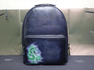 20SS★タイムオフ レザーBerluti タトゥー入 バックパック『Time-Off Leather Backpack』44*33*16cm