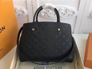 M41048 ルイヴィトン モノグラム・アンプラント バッグ スーパーコピー 「LOUIS VUITTON」 モンテーニュ MM レディース ショルダーバッグ 3色可選択 ノワール