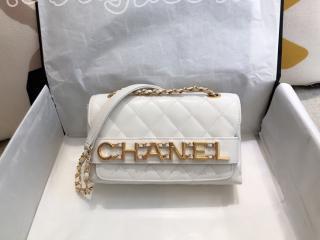 AS1490 B02372 シャネル バッグ コピー CHANEL スモール フラップ バッグ カーフスキン レディース ショルダーバッグ 3色可選択 ホワイト