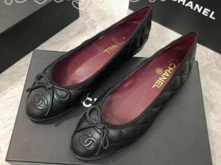 シャネル　フラットシューズ　レディース用 CHANEl バレエシューズ 黒色