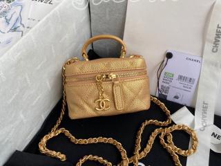 AP2194-4 シャネル バッグ スーパーコピー CHANEL 21新作 グレインド カーフスキン スモール ヴァニティー ケース レディース ショルダーバッグ 4色可選択