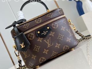 M47128 ルイヴィトン モノグラム バッグ スーパーコピー 「LOUIS VUITTON」 24新作 ヴァニティ NV PM レディース ショルダーバッグ